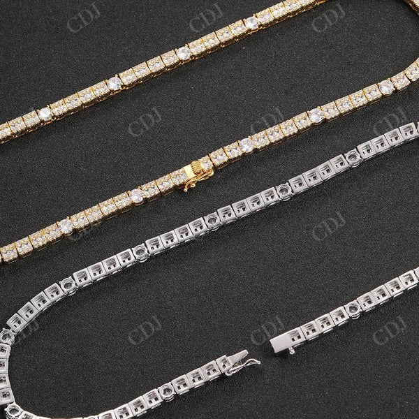 Diamond Custom Tennis Chain Necklace CustomDiamJewel