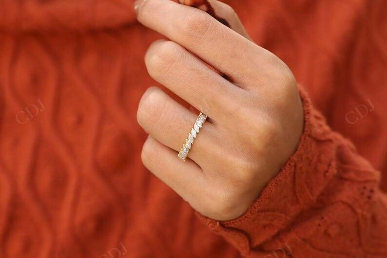 Half Eternity 1.30CT Marquise Cut lab Grown Wedding Band customdiamjewel