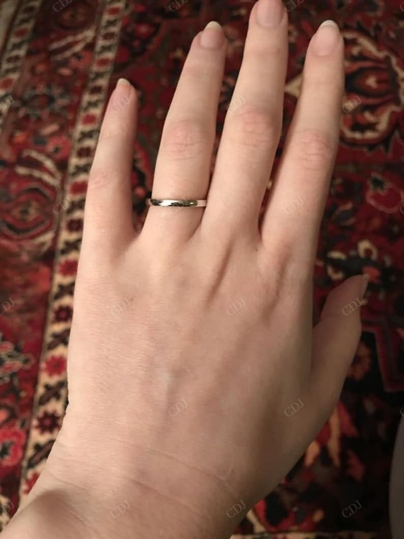 2mm Plain Yellow Gold Wedding Band customdiamjewel