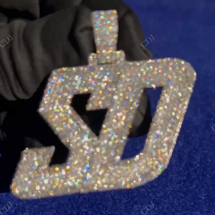 New Arrival SD Letter Iced Out Hip Hop Pendant hip hop jewelry CustomDiamJewel