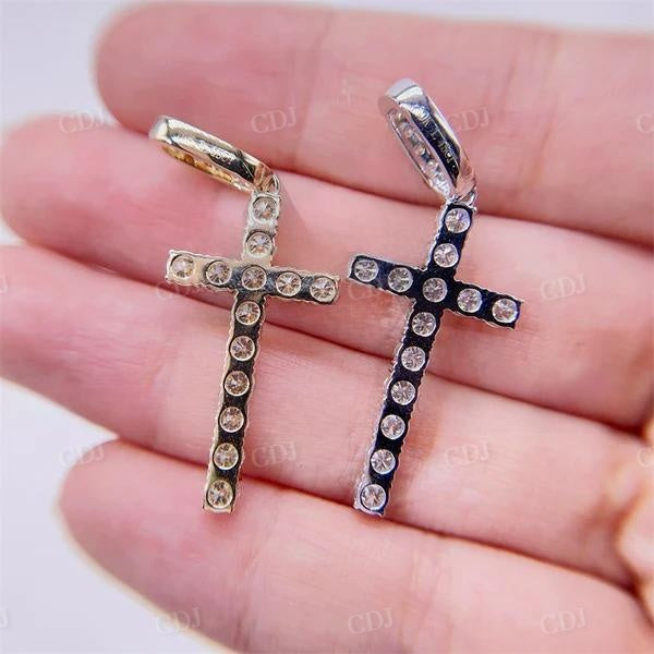 Hip Hop Iced Out Cross Diamond Pendant customdiamjewel