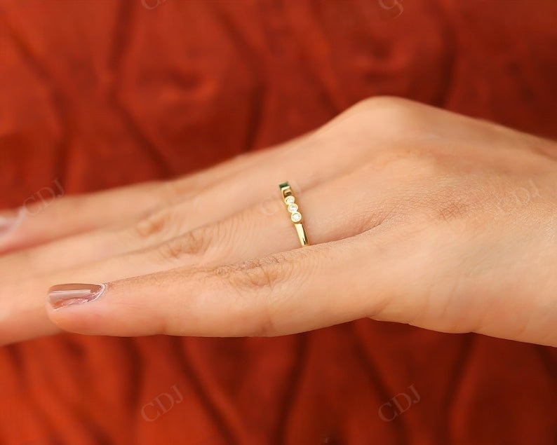 0.09 Carat Lab Grown Diamond Wedding Band Woman customdiamjewel