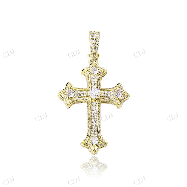 Hip Hop Iced Out Custom Cross Pendant hip hop jewelry CustomDiamJewel