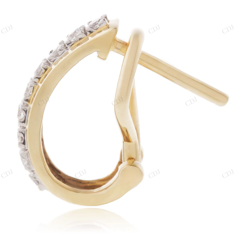 0.35ct Round Colorless Moissanite Diamond Earrings Stud earrings CustomDiamJewel