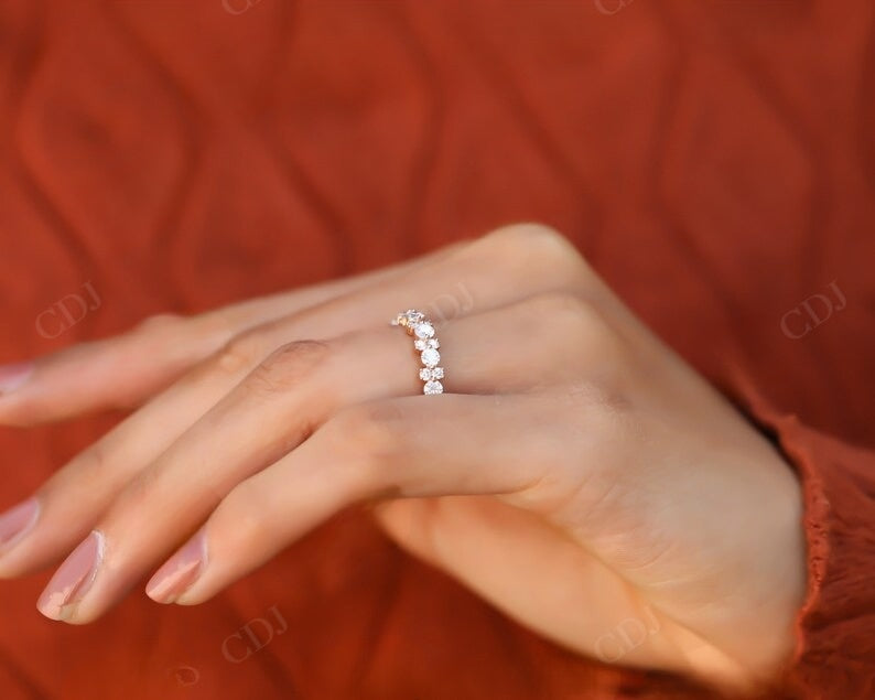 Woman 4MM Round Lab Grown Diamond Eternity Band customdiamjewel