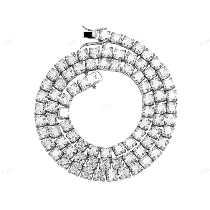 4mm Diamond Silver Tennis Chain hip hop jewelry CustomDiamJewel