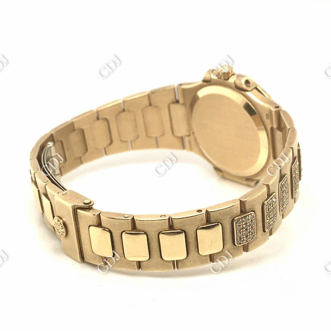 Patek Philippe Moissanite Bust Down ETA Swiss Watch For Women customdiamjewel
