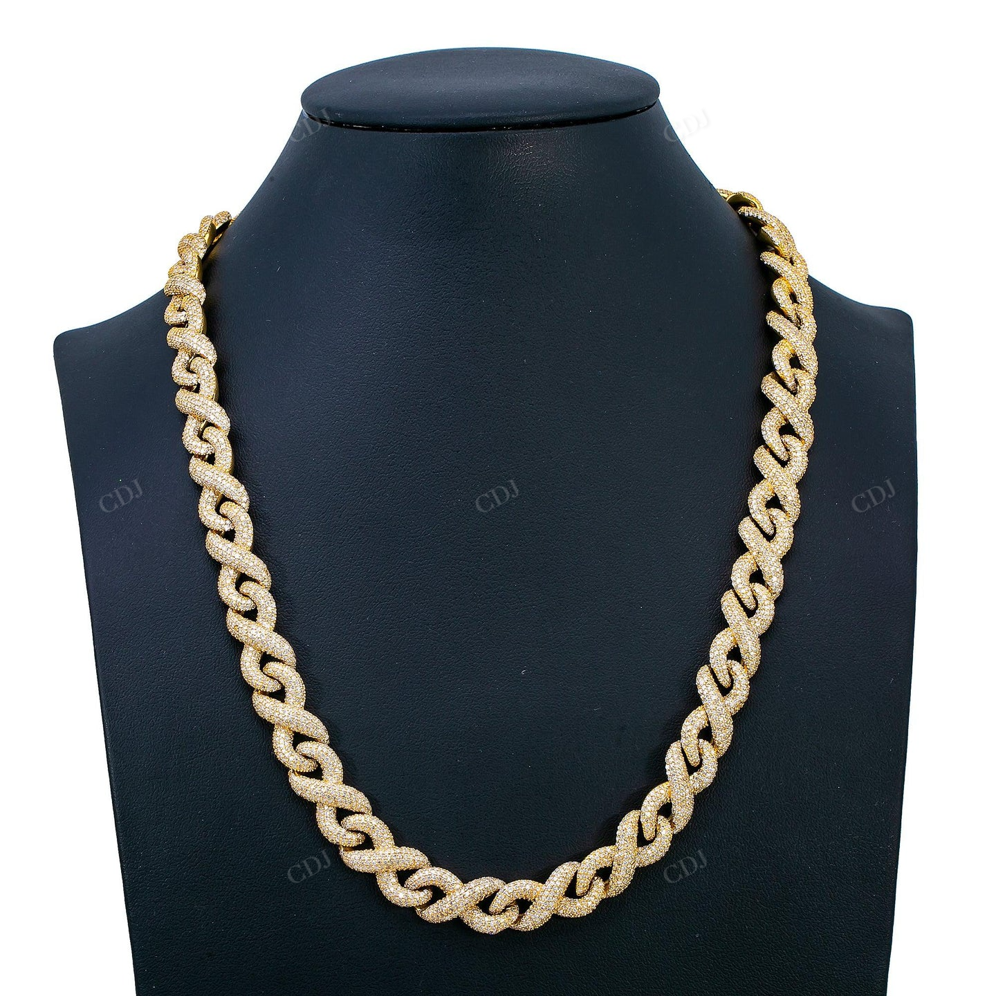19.50 CTW Moissanite Diamond 22" Infinity Chain hip hop jewelry CustomDiamJewel
