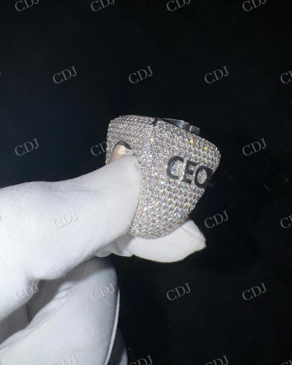 Custom Hip Hop Moissanite Diamond Ring hip hop jewelry CustomDiamJewel