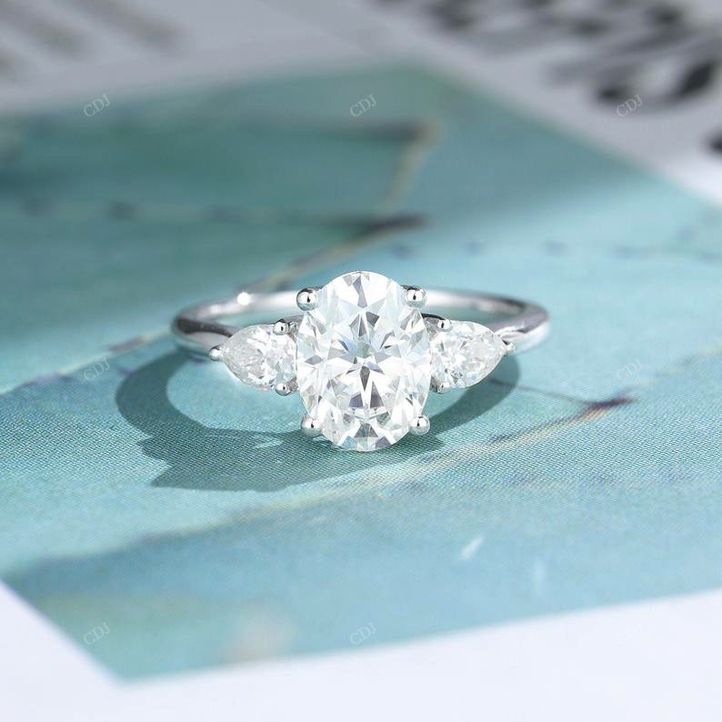 S925 Oval Cut Lab Grown Diamond Ring