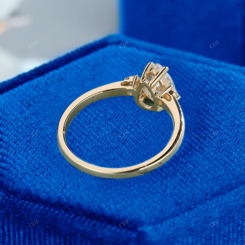 Pear Cut 925 Silver Lab Diamond Ring
