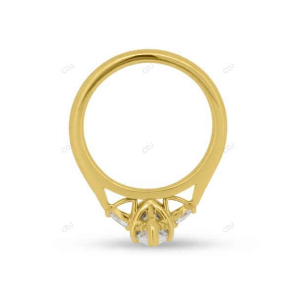 Marquise Cut Lab Grown Diamond White Gold Ring