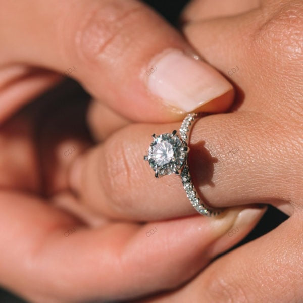 Rose Gold Lab Grown Diamond Engagement Ring