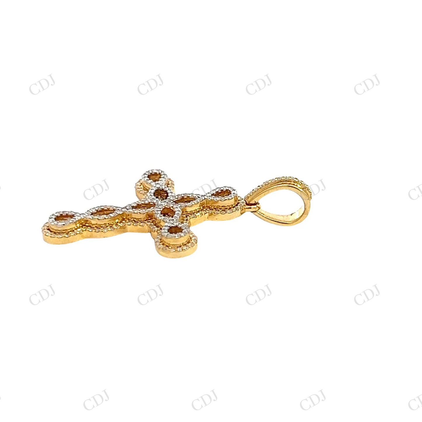 Filigree Cross Moissanite 925 Silver Pendant Hip Hop Pendent customdiamjewel