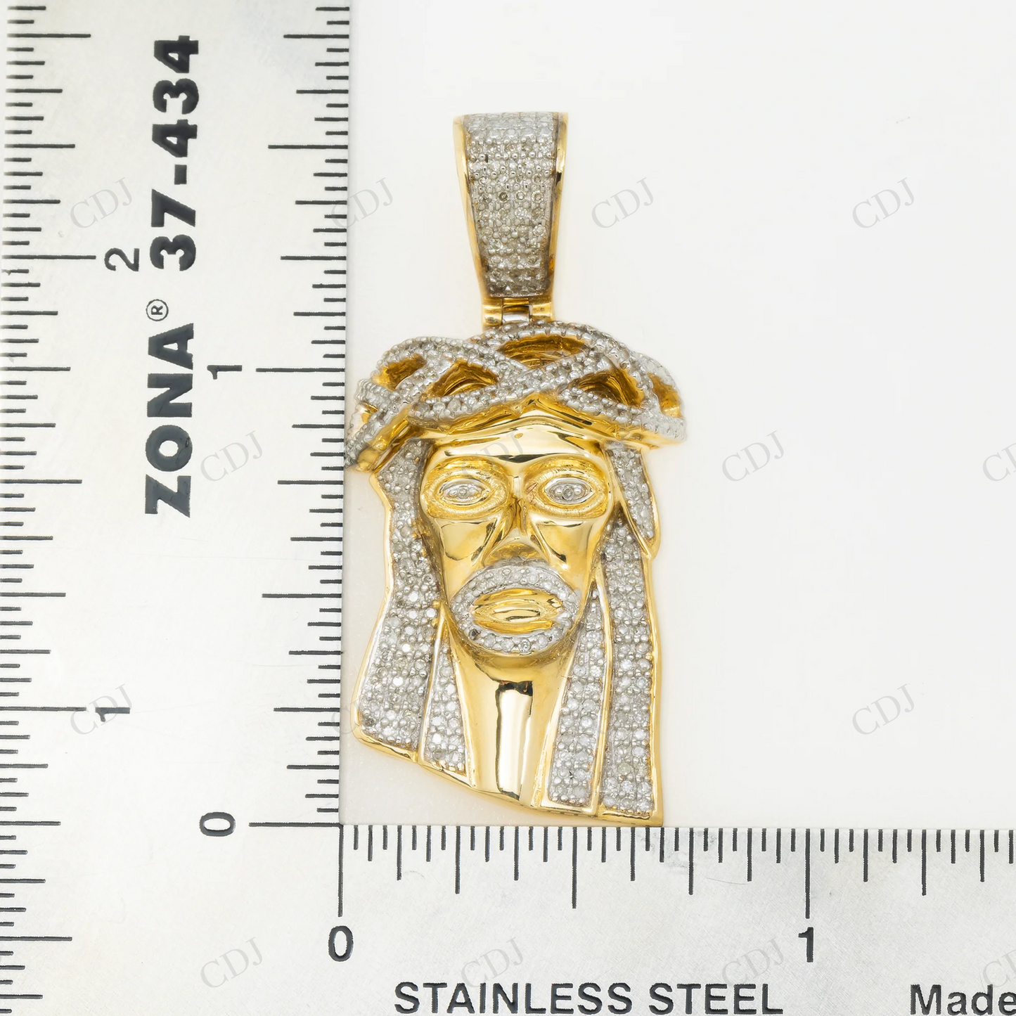 0.50 CTW 925 Silver Moissanite Jesus Face Unisex Pendant Hip Hop Pendent customdiamjewel