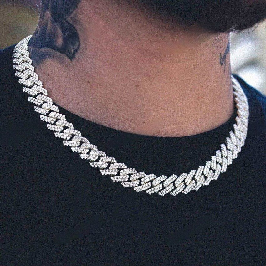 Real Round Moissanite diamond Hip hop chain for men hip hop jewelry CustomDiamJewel