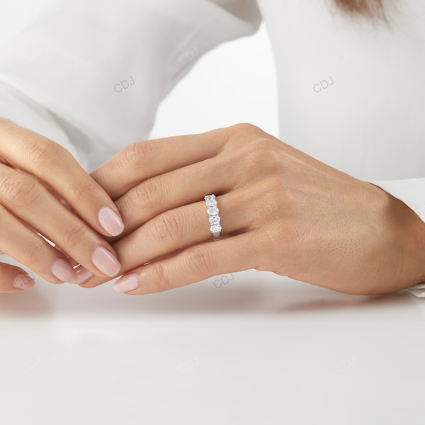 White Gold CVD Diamond Luxury Wedding Band