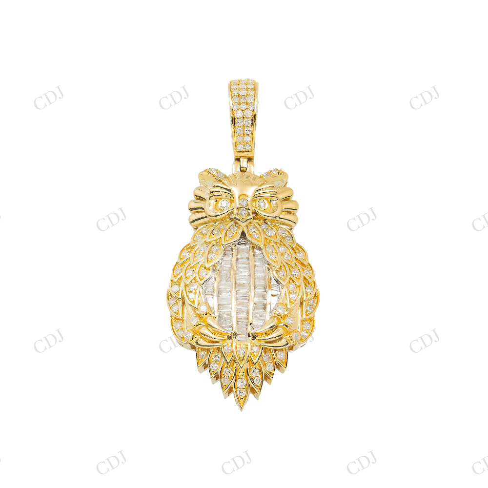 Custom 925 Silver Owl Moissanite Pendant Hip Hop Pendent customdiamjewel