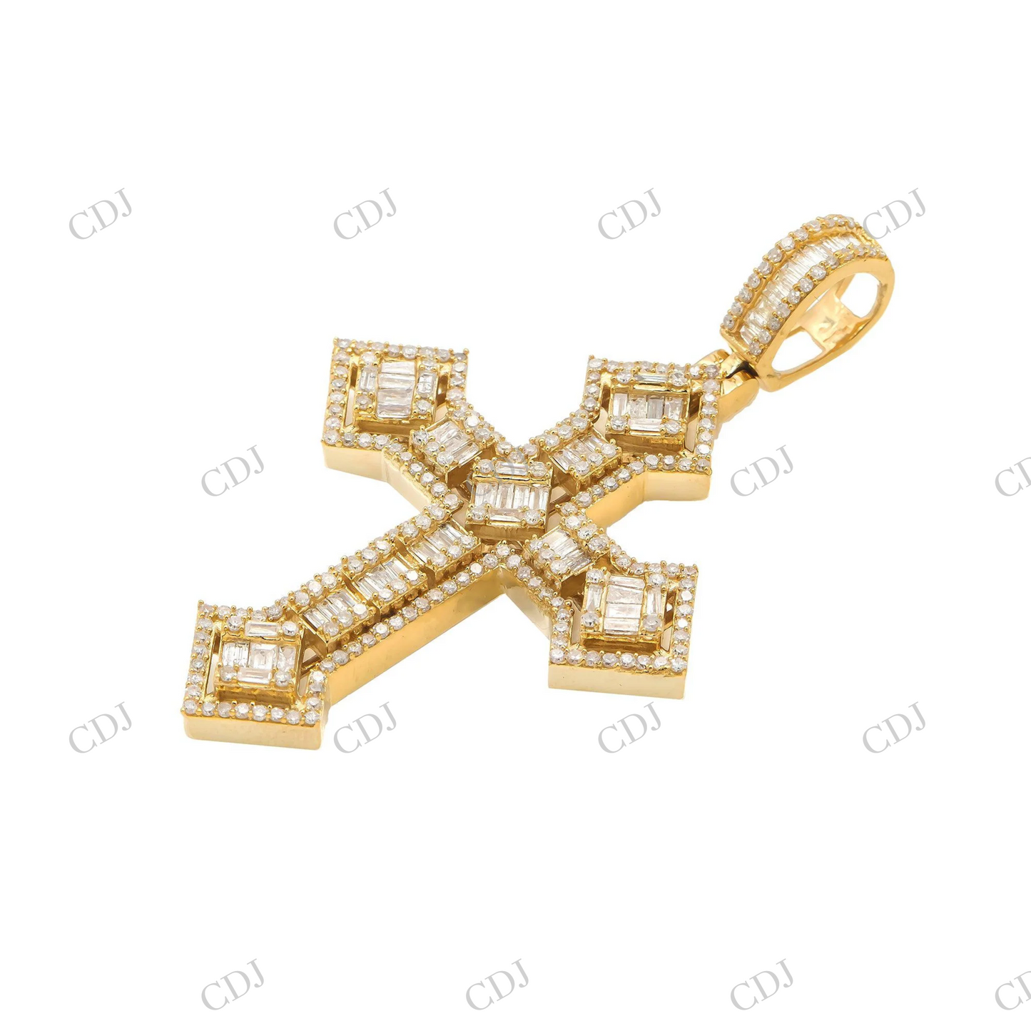 Custom Style Moissanite 925 Silver Cross Pendant Hip Hop Pendent customdiamjewel