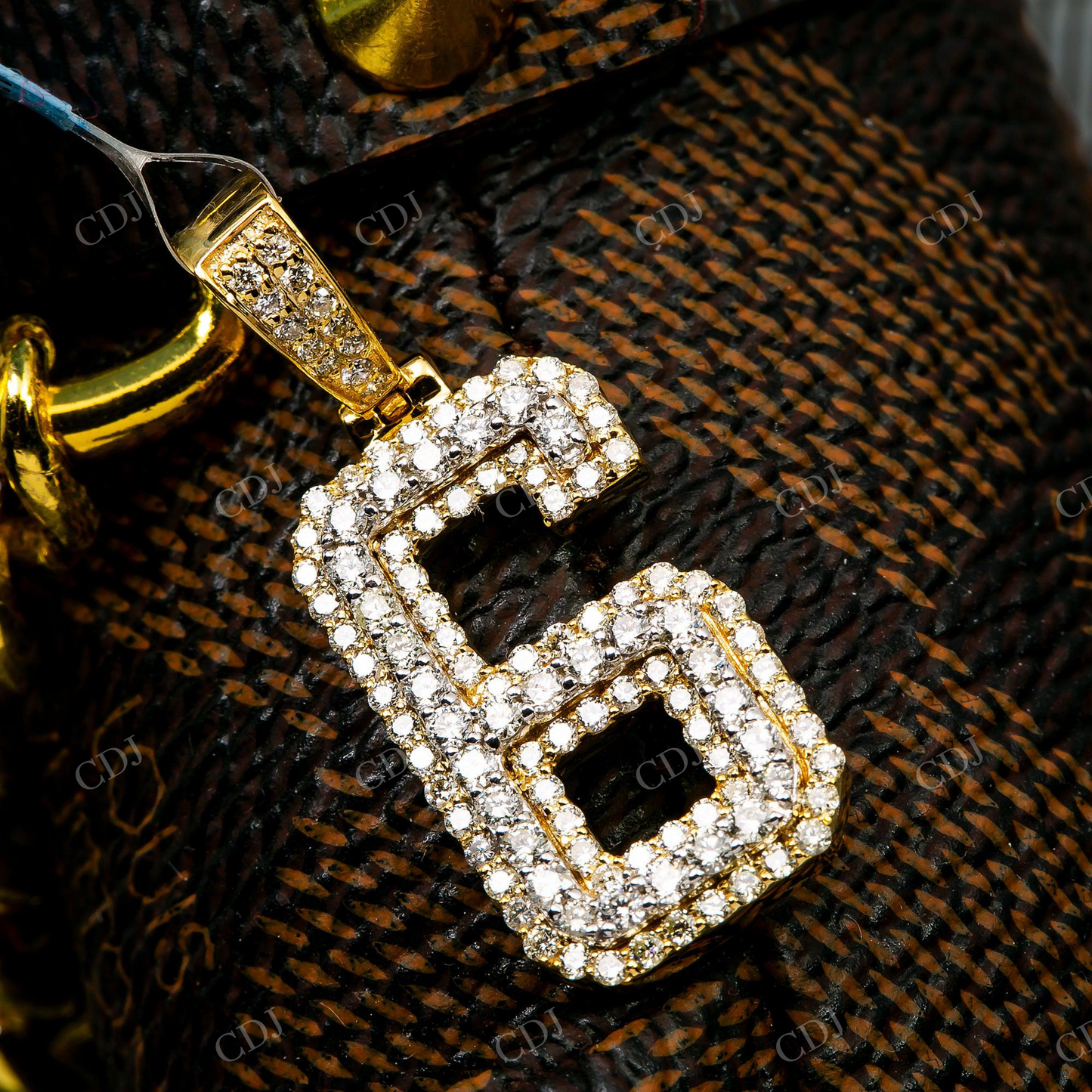 Hip Hop Number 6 925 Silver Moissanite Pendant Hip Hop Pendent customdiamjewel