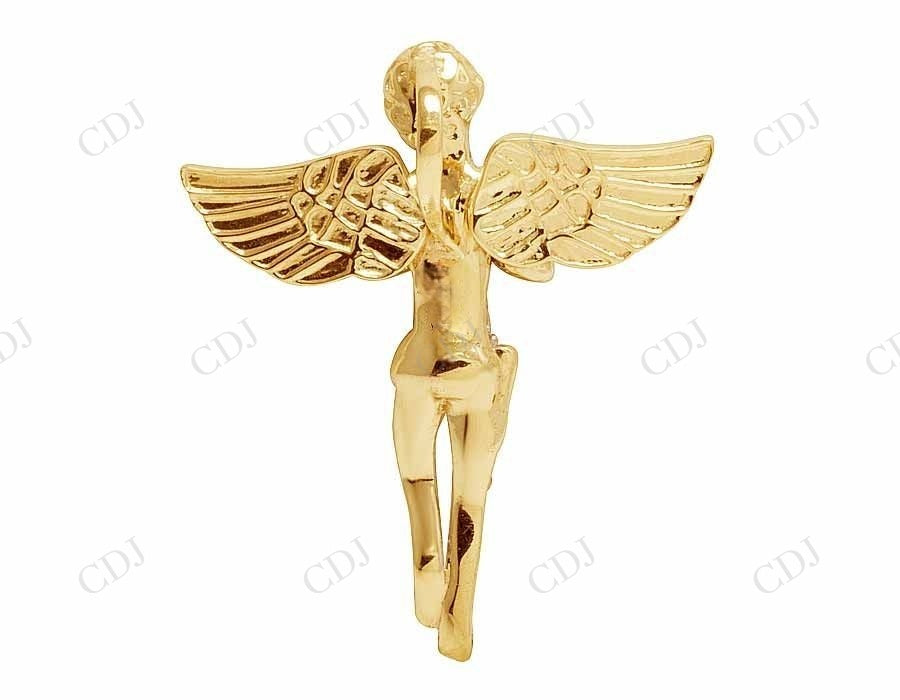925 VVS Moissanite Genuine Diamond Iced Angel Pendant Hip Hop Pendent CustomDiamJewel