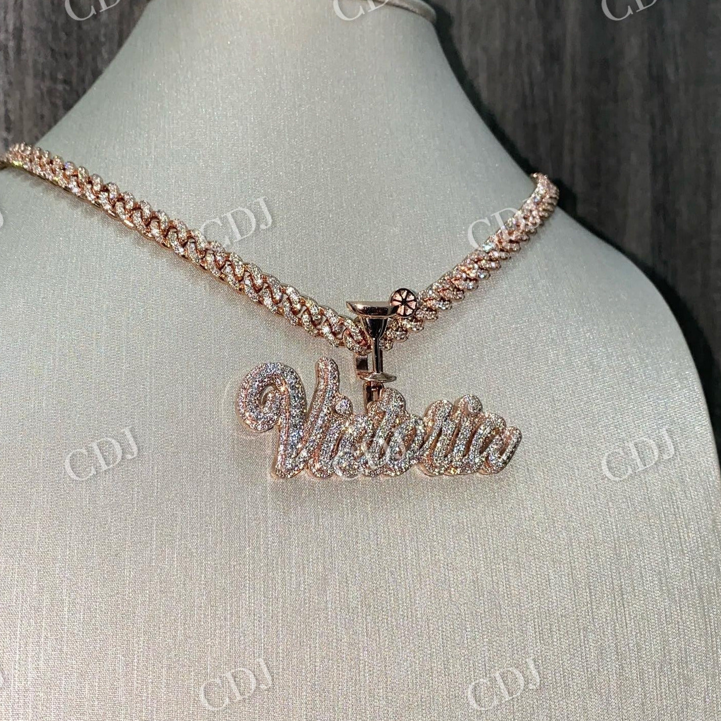 Hip Hop Diamond Jewelry Iced Out Custom Pendant customdiamjewel