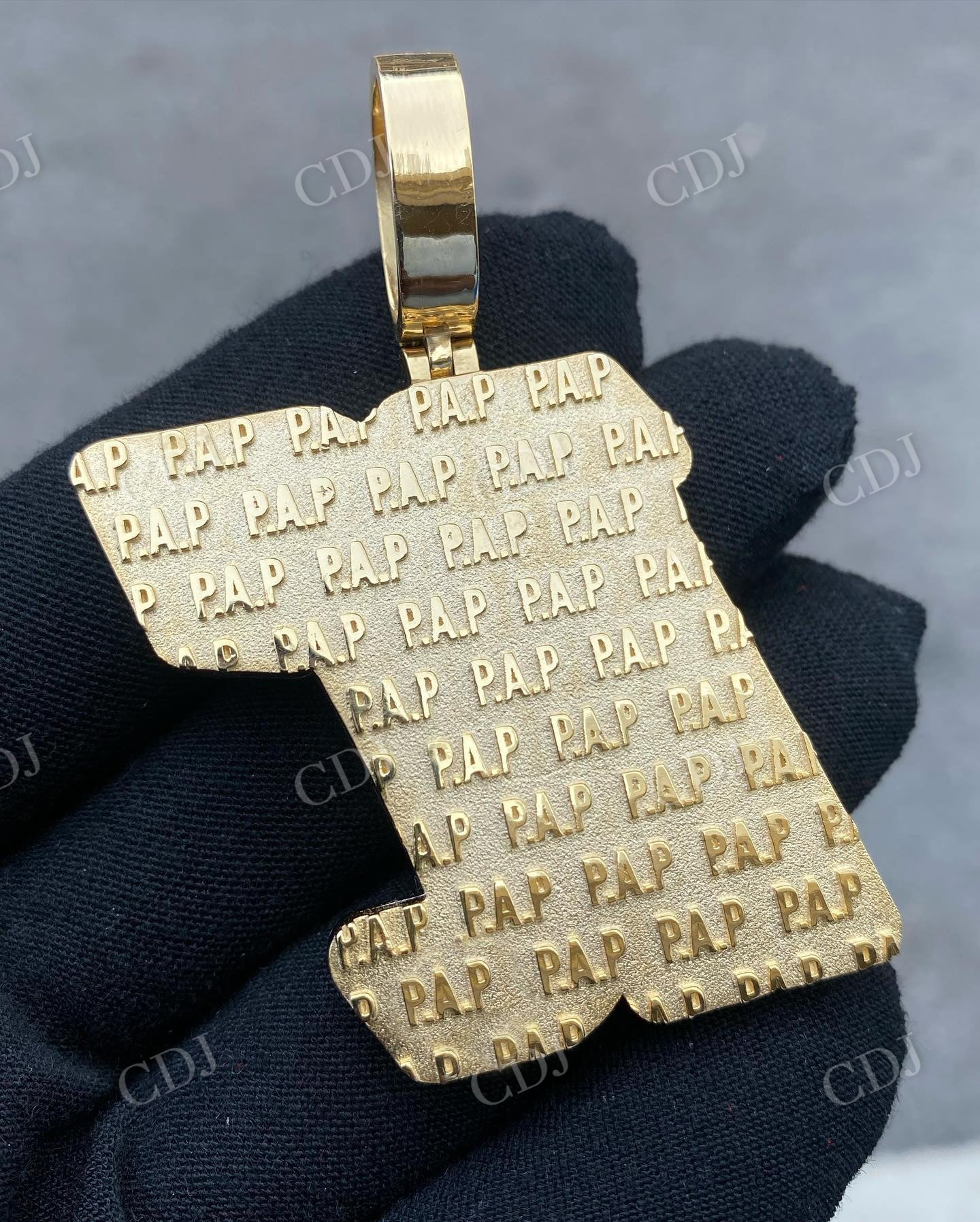 Customized Iced Out Hip Hop Sterling Silver Moissanite Diamond Pendant customdiamjewel