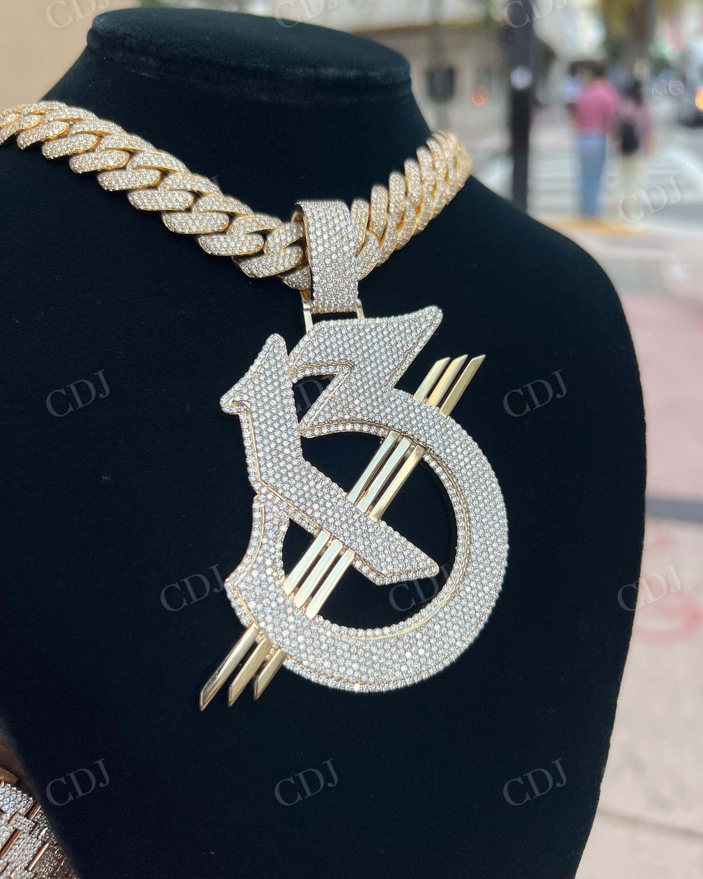 Custom Hip Hop Fashion jewelry Moissanite Diamond Pendant customdiamjewel