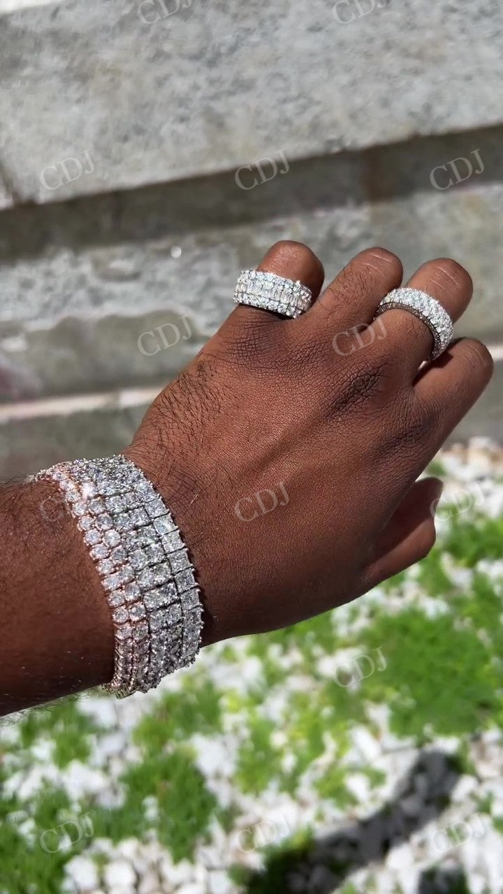 Tennis Bracelets VVS1 Moissanite 925 Silver Custom Bracelets customdiamjewel