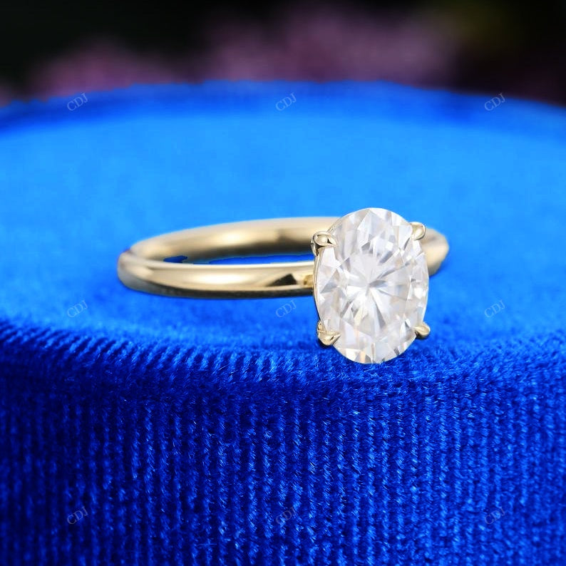 S925 Oval Cut Lab Grown Diamond Ring