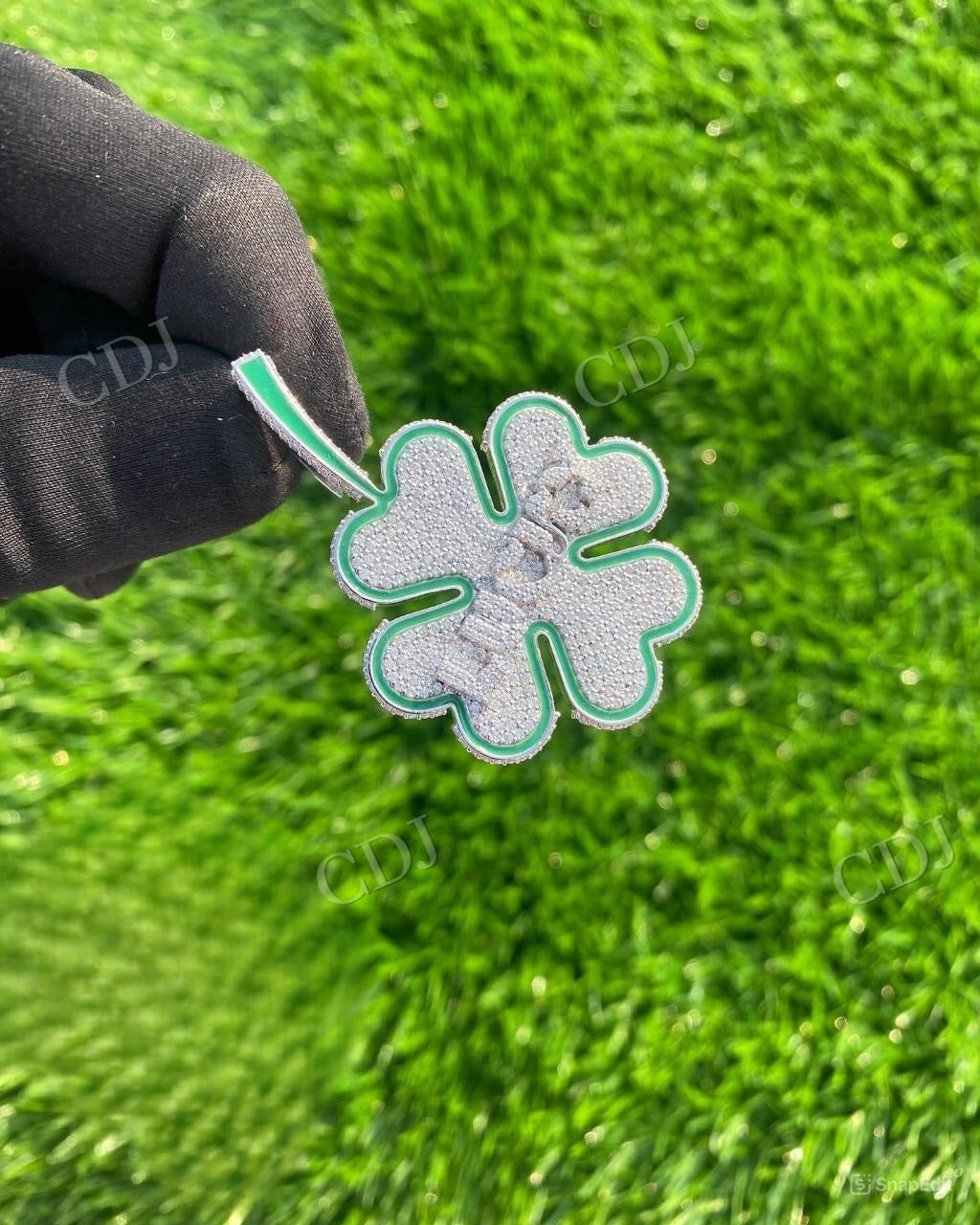 10K Yellow Gold Plated Q Letter Pendant hip hop jewelry CustomDiamJewel