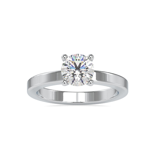 1.15CT Round Cut Solitaire Diamond Ring.  customdiamjewel 10KT White Gold VVS-EF