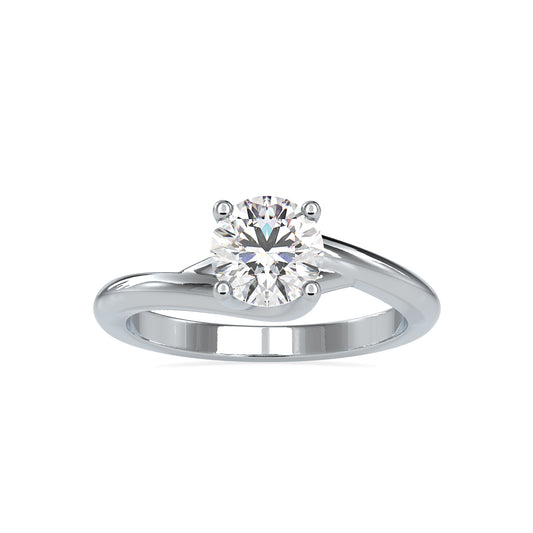 1.14CT Bypass Diamond Ring  customdiamjewel 10KT White Gold VVS-EF