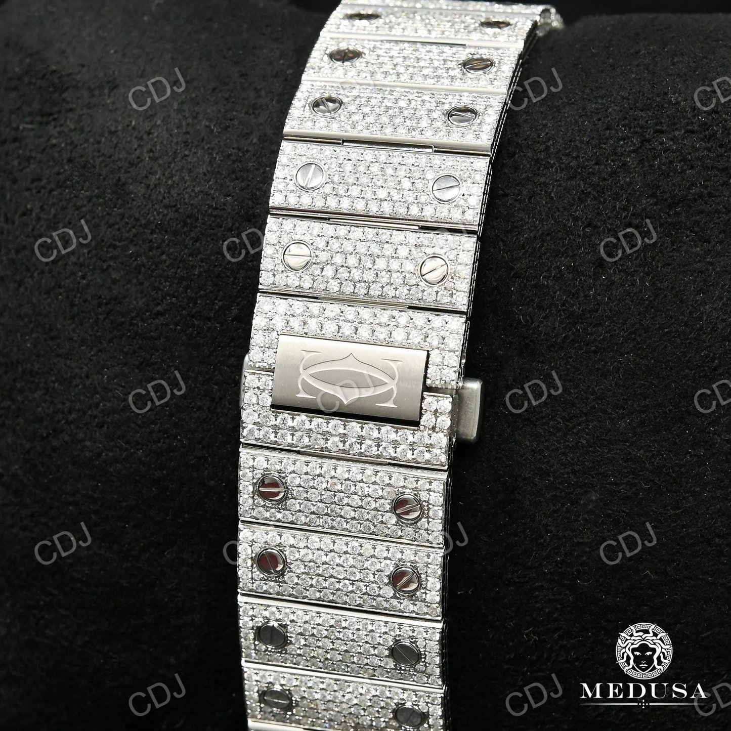 VVS Moissanite Cartier Hip Hop Rapper Watch customdiamjewel