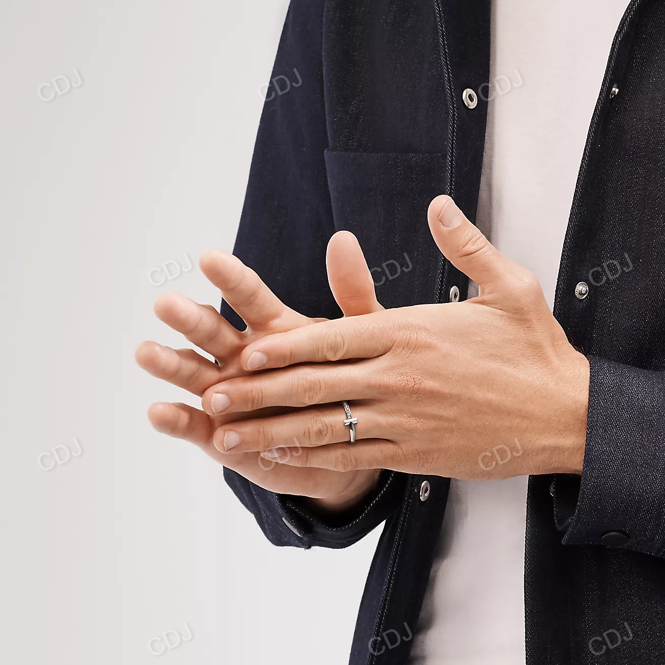 0.08 CTW Round Cut Natural Diamond Wedding Rings customdiamjewel