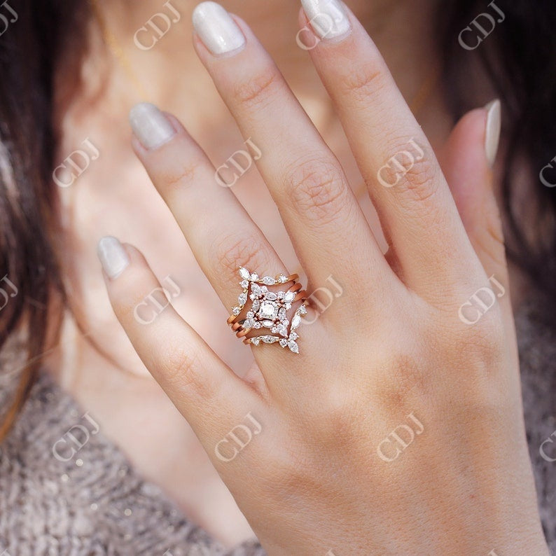 Moissanite Curved Enhancer Wedding Band customdiamjewel