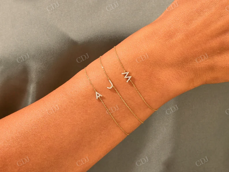 Natural Diamond Name Bracelet customdiamjewel