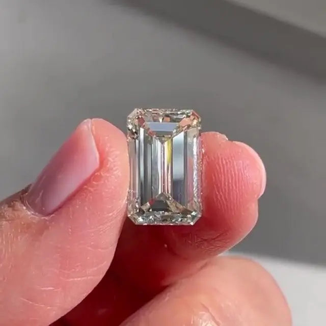 3.0CT Emerald Cut Loose Moissanite customdiamjewel