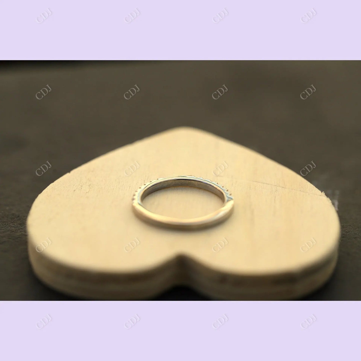 Round Cut Half Eternity Moissanite Wedding Band customdiamjewel