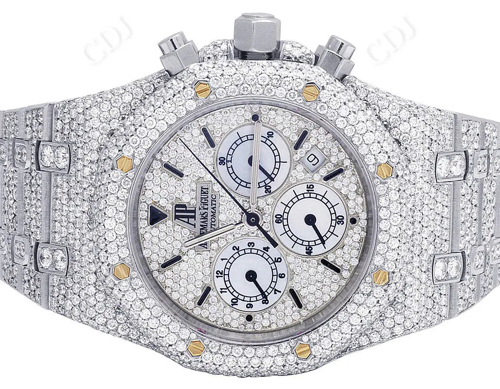 Audemars Piguet Custom Diamond Royal Oak Chronograph Watch customdiamjewel