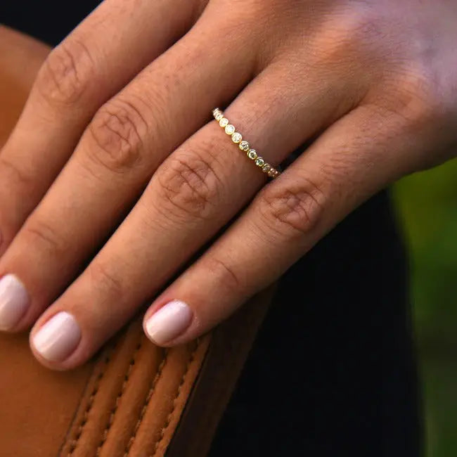 0.45CTW Round Cut Eternity Wedding Band customdiamjewel