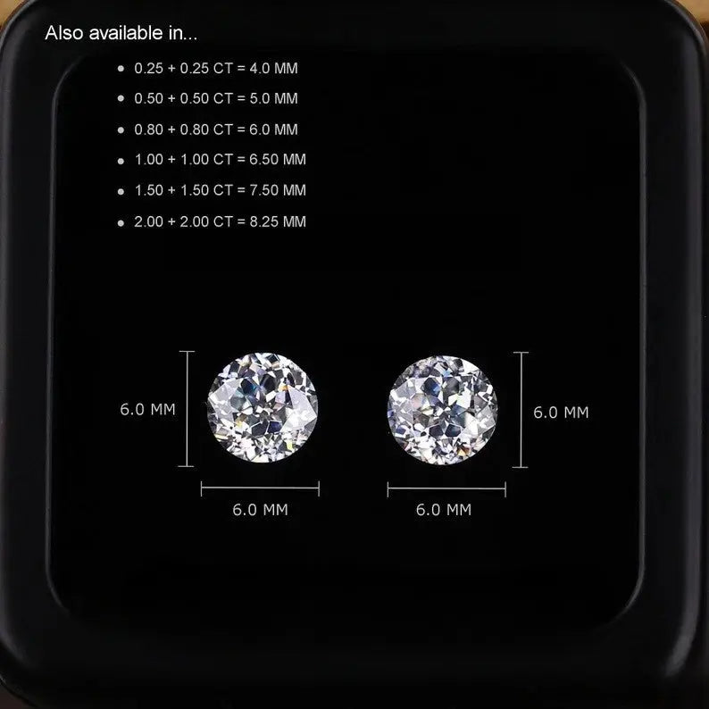 2.00CT Antique Round Cut Loose Moissanite customdiamjewel