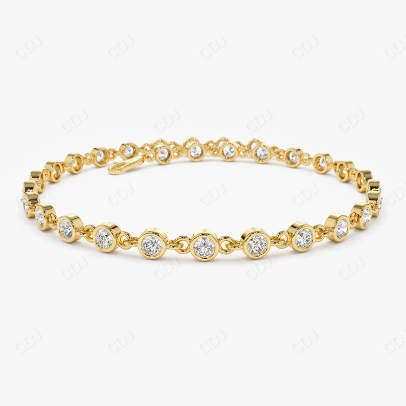 14k Gold 1.85ctw Lab Grown Diamond Tennis Bracelet customdiamjewel