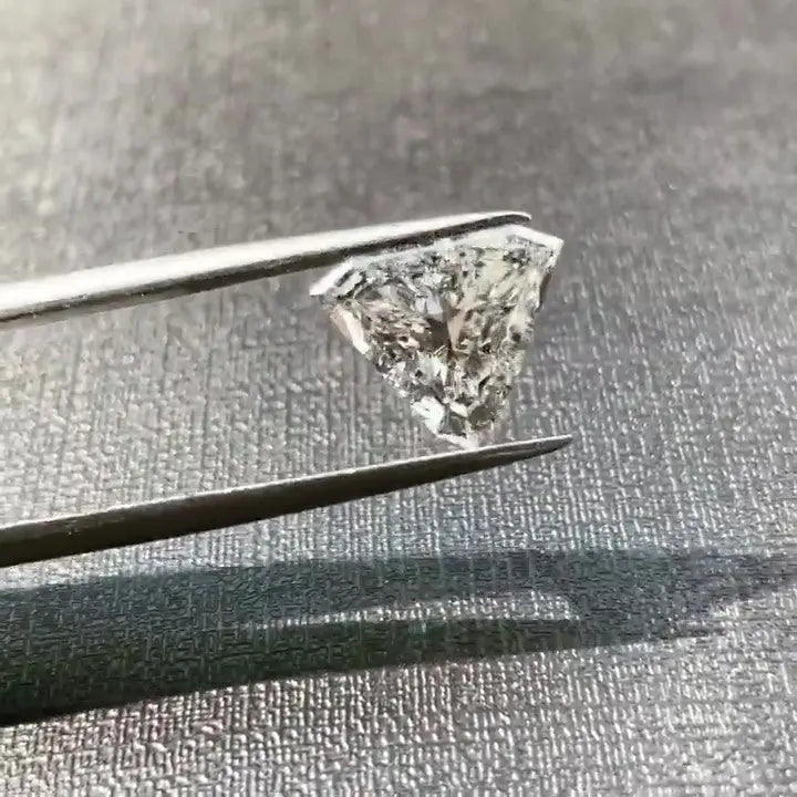 2.14CT Shield Cut Colorless Loose Moissanite customdiamjewel