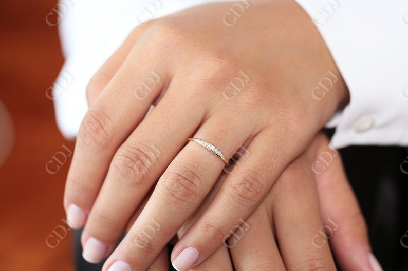 0.11CTW Lab Grown Diamond Wedding Band customdiamjewel