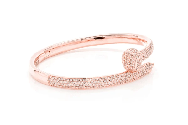 2.75CTW Nail Bangle Diamond Bracelet customdiamjewel