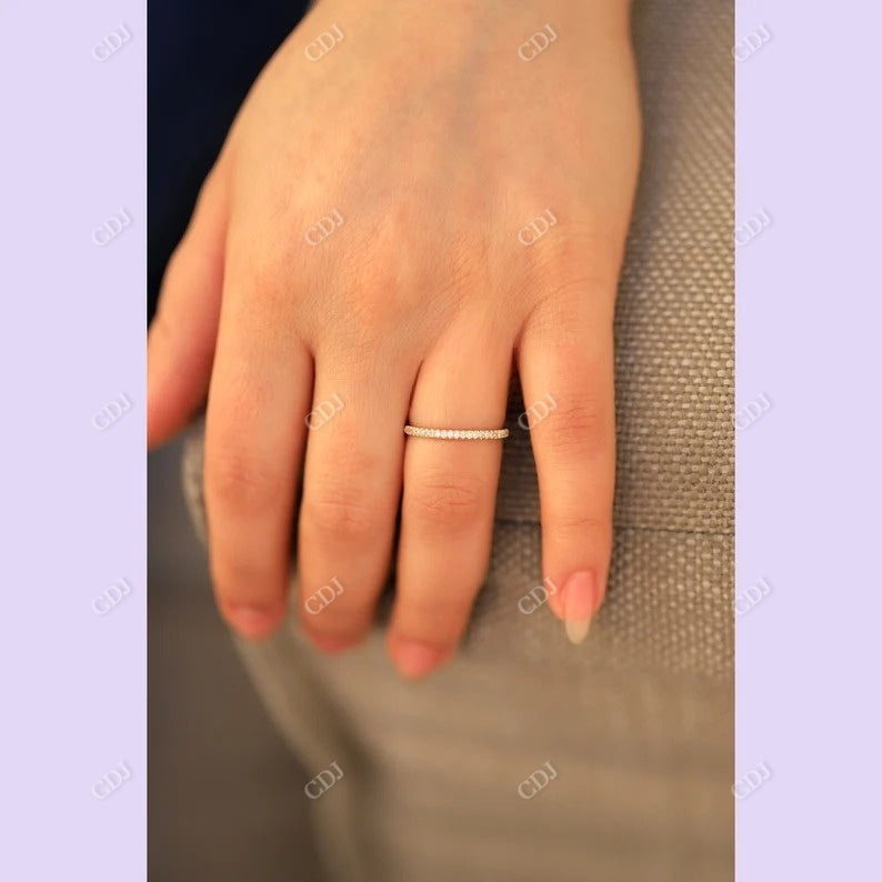 0.20CTW Half Eternity HPHT Lab Grown Diamond Wedding Band customdiamjewel