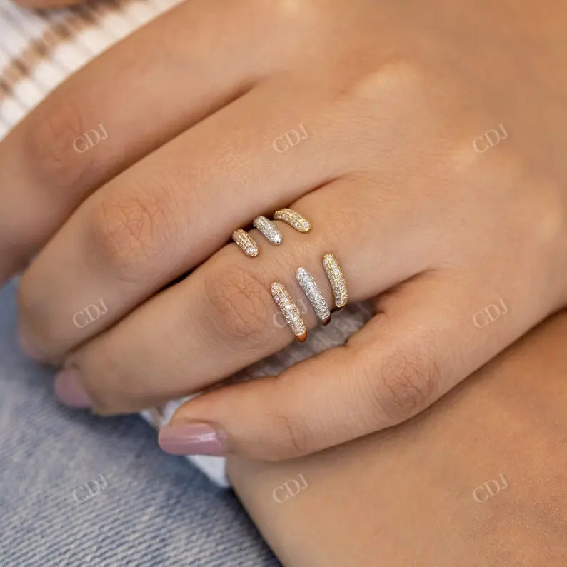 0.20CTW Natural Diamond Open Pave Cluster Ring customdiamjewel