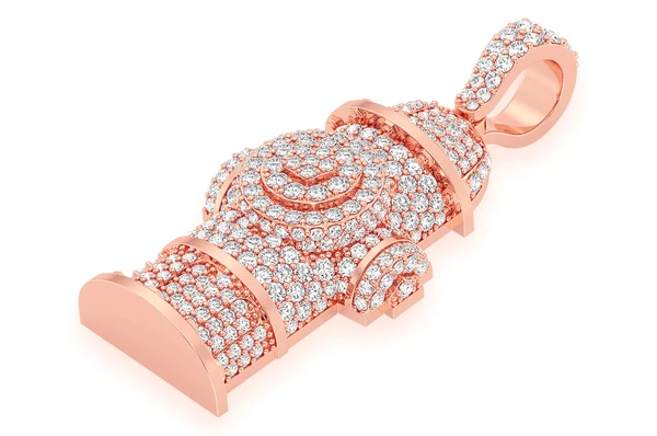 2.00CTW Fire Hydrant Hip Hop Pendant customdiamjewel