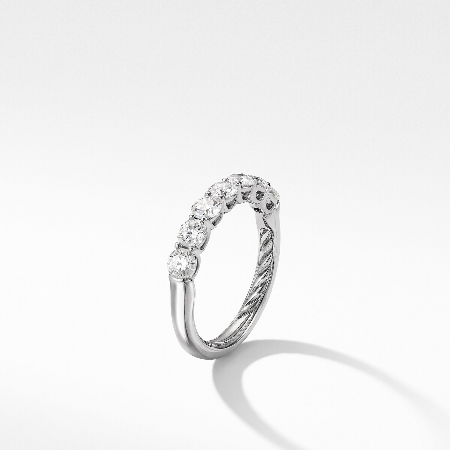 Half Eternity Seven Stone Lab Grown Diamond Wedding Band customdiamjewel